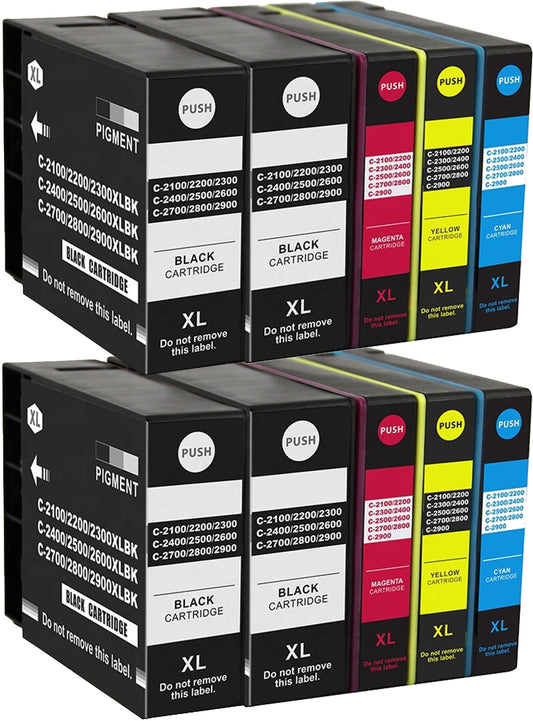 10 Pack Canon PGI-2200XL Compatible High-Yield Ink Cartridges