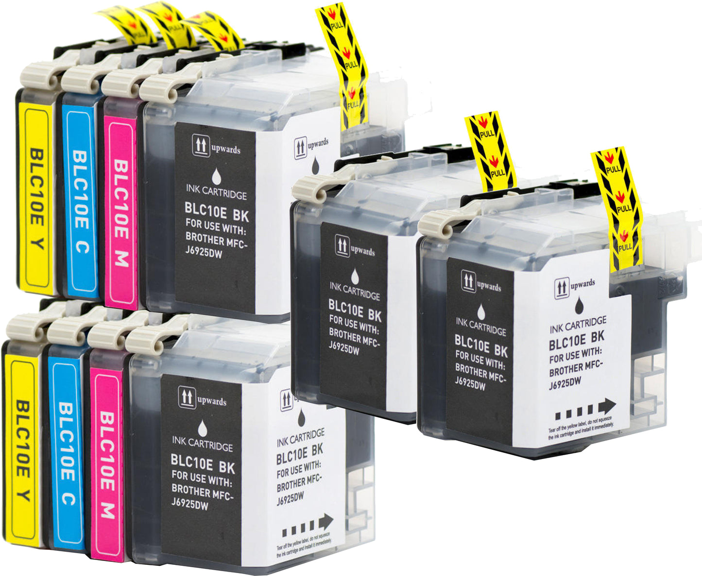 10 Pack Brother LC10E Compatible Extra High-Yield Ink Cartridges